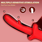 G Spot Vibrator Sex Toy - Tongue Rose Sex Toy Dildo Vibrators With 7 Flapping & 10 Vibration Modes, Waterproof Nipple Clitoral Rabbit Vibrator, Anal Adult Sex Toys For Women Couple Female