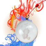 Glass Anal Plugs With Drawstring Egg-Shaped Crystal Butt Plug Prostate Massager,Glass Anal Beads Crystal G-Spot Personal Massage Stimulation Anal Training Expander Dildo For Men Women (4Cm)