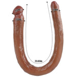 Double Sided Dildo Silicone Realistic Long Anal Dildos With Different End Sizes Penis With Glans Veins G-Spot Prostate Massage Masturbation Sex Toys For Couples Women And Men (S)