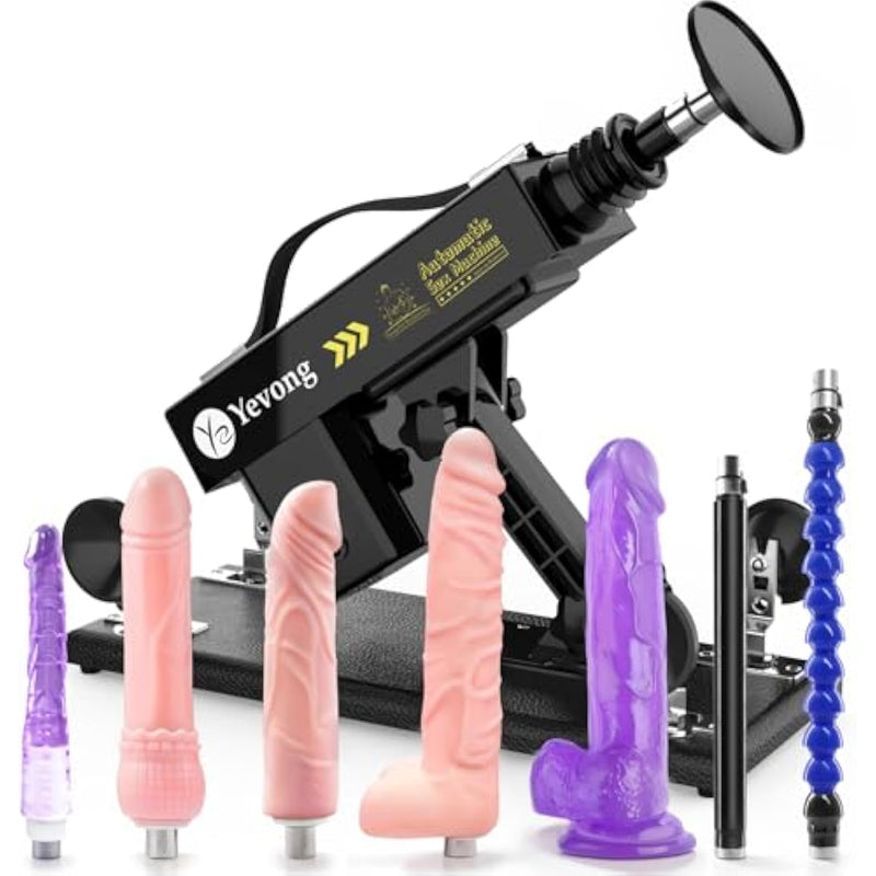 Sex Machine,Automatic Thrusting Dildo Machine With Suction Cup,Dildo Machine For Women With 8 Attachment Sex Toys Adult Sex Toy