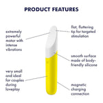 Ultra Power Bullet 7 Vibrator Sex Toy | Adult Toys For Women | Mini Clitoral Vibrator | Vibrating Sexual Pleasure Device | Stimulation Vibrators | Woman Sextoy (Yellow)