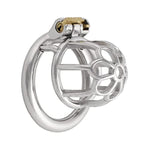 Men'S Chastity Device Stainless Steel Virginity Lock Short Male Chasity Device For Men Penis J1855 55Mm