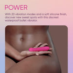 Femmefunn Ultra Bullet Vibrator for Women - 20 Modes Waterproof Silicone
