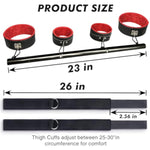Sex Toys Bdsm Bondage Restraints With Handcuffs Ankle Cuffs Thigh Cuffs Restraint Kits Stainless Steel Tube Bdsm For Adult Couple Beginner Game Play