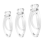 Male Chastity Device Set with 3 Pcs Penis Rings and Cock Cage for Men's Pleasure