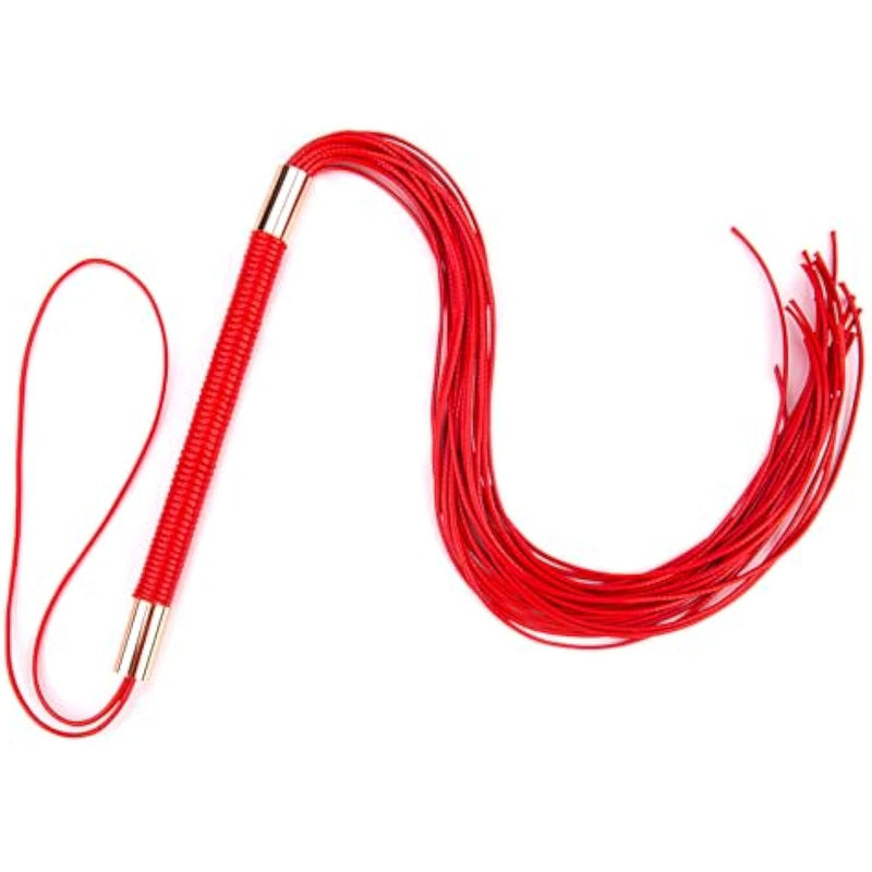 Sex Toys For Women Sexual Whip Restraint Bondage For Couples Faux Leather Crop Sex Toy For Adults Role Play Flogger Fetish S&M Flirt Tools Bdsm Play Bondage Sex Whip Spanking Paddle(Red)