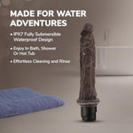 Realistic 9.5 Inch Flexible Multispeed TwistBase Vibrating Dildo for Clitoral GSpot & Anal Play
