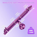 17 Inch Double Dildo Realistic Dragon Double Ended Dildo Soft And Flexible With Dragon Scales Adult Sex Toys For Women/Men/Lesbian Purple