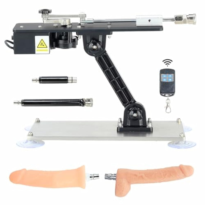 Sex Machine Thrusting Dildo Machines For Men Women And Couples, Adult Sex Toy Love Machine Device Gun With 4 Attachments, Remote Control & Quiet Sex Machines
