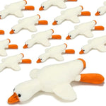 12 Pcs Small Goose Stuffed Animal Bulk 8 Inch White Goose Plush Toy Doll Soft Stuffed Animal Christmas Party Gift For Birthday New Year Valentines Supplies(Customized)