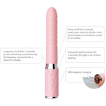 AME First Love (Soft Silicone Telescopic Vibrator, 10 Vibration Modes, Heating Function, USB Rechargeable)
