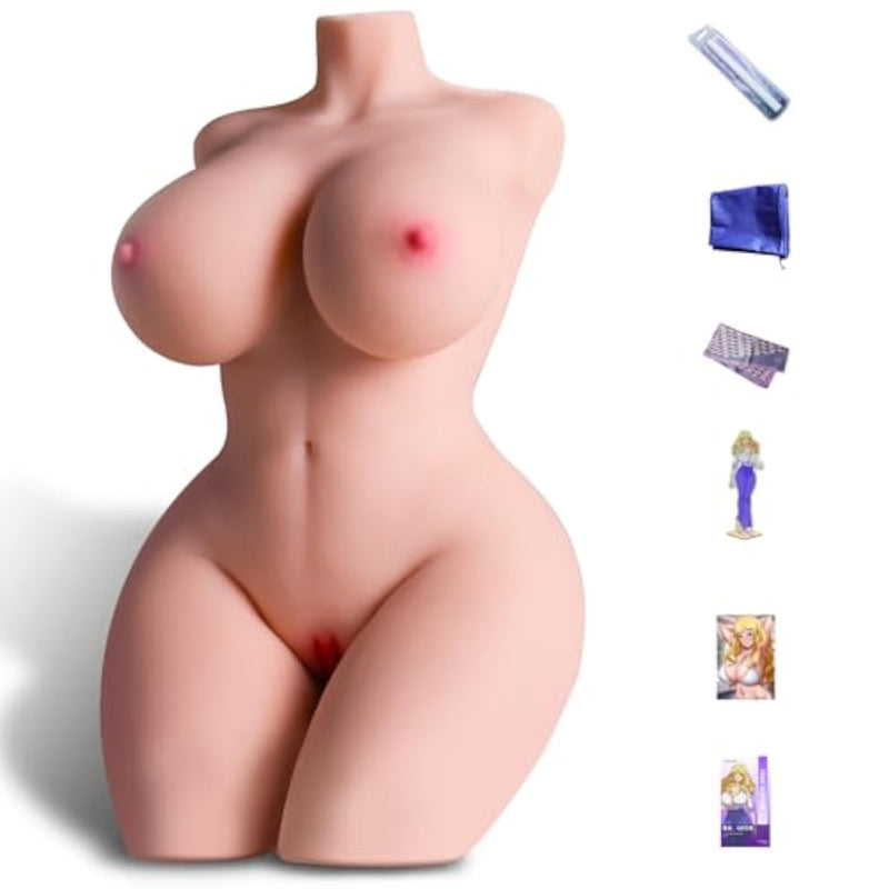 12Lb Lifelike Sex Doll Realistic 1:1 Scaled-Down Ava Design,3-In-1 Male Masturbation Toy,Dual-Entry Vagina & Anal Channels Adult Male Sex Toy With Accessories For Solo Couples Play