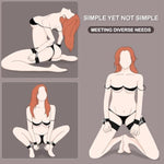 Bdsm Sexual Restraint Set - Thigh And Handcuffs Restraint Device