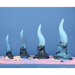 8.1" Qalu Mermaid Luminous Realistic Fantasy Monster Dildo With Friction Wave Points With Strong Suction Cup For G-Spot Prostate Vagina Sex Adult Toys For Men Women And Couple