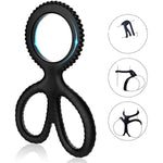 4In Adult Couple Silicone Scissors Lock Sperm Ring Delay Sex Penis Ferrule Sexy Toys Sm Urethral Cock Bondage Gear Accessories For Women Men Unisex