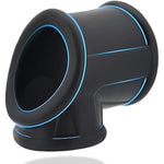 Penis Ring Ball Stretcher For Men - Black Silicone Stretchy Cock Ring For Harder Longer Stronger Erections - Erection Enhancing Sex Toy