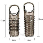 New Soft Realistic Sleeve Extender Sheath For Men Reusable Male Enhancement Extension Sleeve (Black-2Pcs)