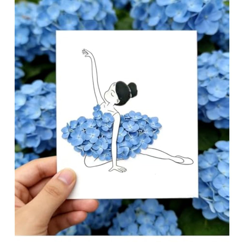 3 Pcs Ballet Dress Flower Collector Craft Kit, Nature Exploration Floral Art Set for Girls