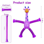 32Pcs Telescopic Suction Cup Giraffe Toys, Suction Pop Tubes Giraffe Sensory Toys, Pop Fidget Toys For Toddler Travel, Easter Basket Stuffers Party Favor Birthday For Kids Boys Girls