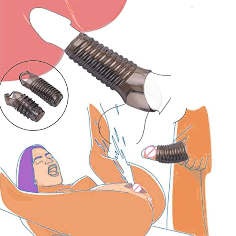 Sex Toys For Men, Penis Ring For Men Penis Sleeves, Penis Enlarge Sleeves For Couples, 2 Piece Cock Ring, Adult Toys Gift, Clear Black