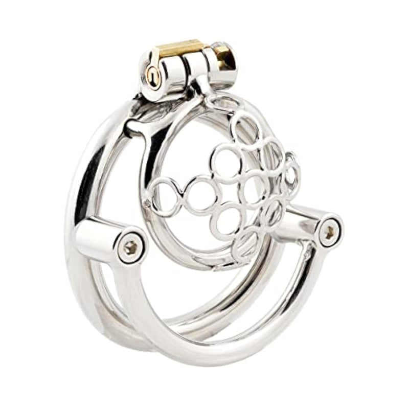 Mens Short Chastity Cages Prevent Escape Design Closed Ring Cock Cage Adult Game Sex Toy S755 (2.17 Inch/ 55Mm)