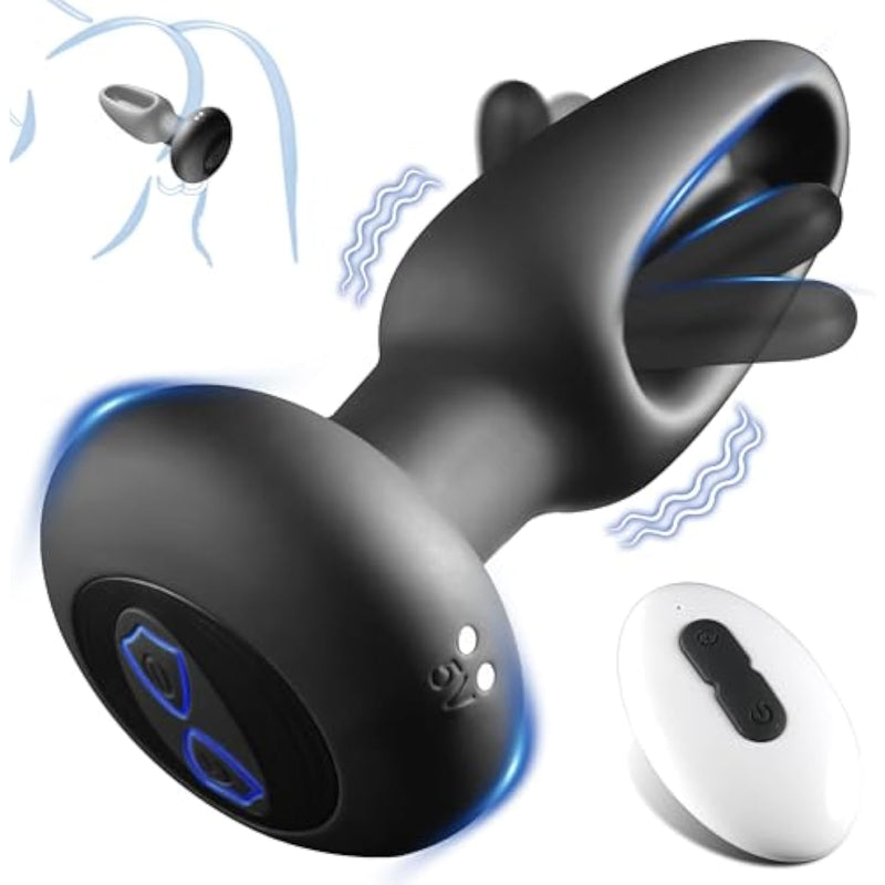 Anal Plug Flapping Anal Vibrator Prostate Massager, Vibrating Butt Plug With 10 Flapping & Vibration Modes, Male Prostate Toy Remote Control Buttplug Adult Anal Sex Toy For Men