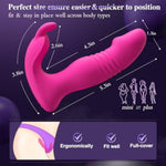 Wearable Vibrator For Women Sex Toys - 3In1 App Remote Control Vibrator Wearable, Adult Toys With 9 Bunny Vibrators & 9 Thrusting Dildos Vibrater Sex Toy