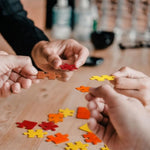Autumn Theme Wooden Blank Puzzle Set, 4 Pack, 100 Pcs, 10.6"x15"