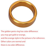 3Pcs Metal Bondage Penis Ring Stretcher Male Exercise Cock Ring Set With Difference Sizes Adult Sex Toys(Gold)