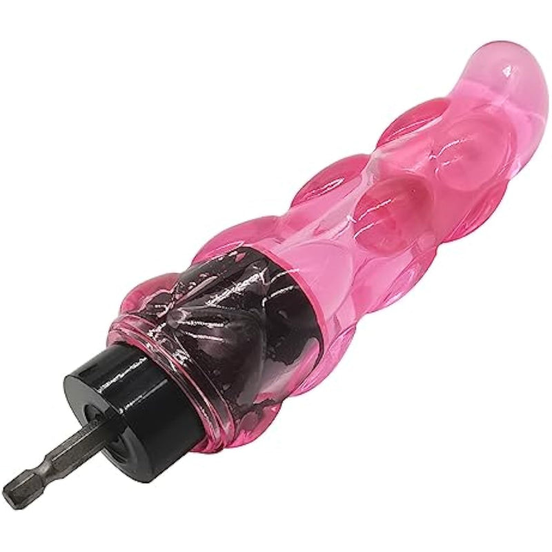 G-Spot Bumps Dildo With Electric Drill Connector For Auto Sex Spinning Big Vegetable Penis Cock Adult Sex Toy For Vaginal & Anal Play
