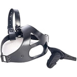 Sm Thicken Leather Head Harness Masks With Detachable Dildo Restraint Mouth Gag Masks Adult Sex Fetish Toys