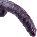 13.6" Xxl Giant Uncut Dildo, Huge Foreskin Realistic Dildo, Black Silicone Anal Vagina Penis With Big Suction Cup, Thick Fat G-Spot Penis, Extra Long Large Adult Wide Sex Toys Advanced Player Toy