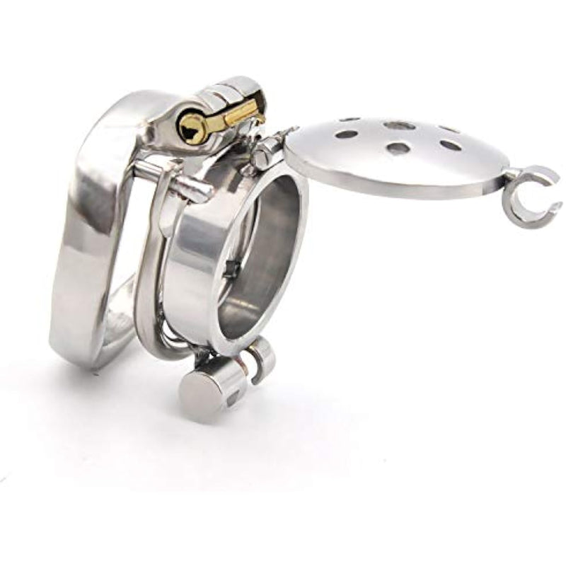Stainless Steel Chastity Cage Chastity Lock Device Penis Cage Birdcage Dildo Adult Products Prevent Erection Cock Ring Sex Toys(50Mm)