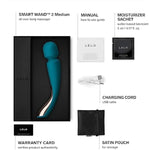 Smart Wand 2 Medium Personal Wand Massager Tension Releasing Muscle And Body Massager, Waterproof Rechargeable Wand Vibrator, Personal Vibrator Wand For Her, Ocean Blue