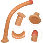 19.29 Inch Ultra Long Realistic Dildos Sex Toy Flexible Ultra Soft Realistic Penis Anal Sex Toys For Women And Men Lifelike Anal Dildo With Strong Suction Cup Thick Realistic Dildo Penis