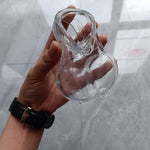 Male Ball Stretcher Scrotum Ring Ball Erection Enhancer Penis Cock Ring Scrotum Pouch Enhancer Delay Sex Toys For Men Bdsm (Transparency)