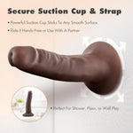 Blush Dr. Skin Plus 5.5" Realistic Mini Posable Dildo, Sensa Feel Lifelike Cock - Suction Cup, Strap-On, X5 Plus Tpe, G-Spot, P-Spot, Pegging Play - Adult Sex Toy For Women, Men & Couple - (Chocolate)