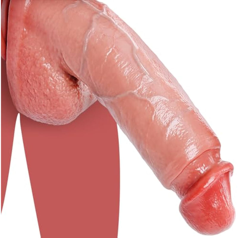 11.42 Inch Realistic Big Dildo, Thick Dildo Soft Skin-Like Silicone Large Dildos With Strong Suction Cup G-Spot Anal Dildos, Hands-Free Sex Toys For Women Couple Gay