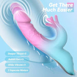 Sex Toys Womens Sex Toy Thrusting Dildos - 5In1 App Controlled Vibrator Women Adult Toys With 5 Realistic Dildo Thrust & Flapping Bunny Adult Sex Toys