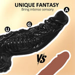 14.65 inch Huge Black Monster Dildo?4.33'' Diameter Big Thick Fantasy Tentacle Knot Dildo with Suction Cup for G Spot Anal Play Alien Dildos Adult Sex Toys for Men Women Gay