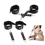 Restraint Kit With Handcuffs & Foot Cuffs - Bed Ties For Couples Beginners