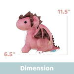 Fire Dragon - 11.5" Cute Stuffed Animal Plush Toy - Adorable Soft Dragon Toy Plushies And Gifts - Perfect Present For Kids, Babies, Toddlers - Draggi