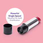 Oh! Kiss Me Lipstick Vibrator - Plastic - Single Speed - Latex & Phthalate Free