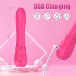G Spot Vibrator Dildo Sex Toys, 7.1 Inch Vibrating Dildos Adult Toys With 10 Vibration Modes, Silicone Clitoral Stimulator Women Sex Toy Clit Anal Nipple Vibrators For Women Couple (Pink)
