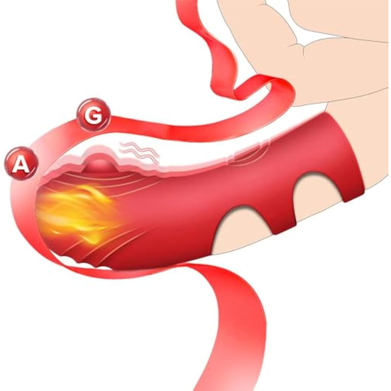 Finger Vibrator Women Sex Toys For G Spot Clitoral Stimulator, Couples Sex Toys With 10 Vibrations & Heating, Rechargeable Mini Vibrator Female Adult Toys, Clit Vibrators Adult Toys For Women Pleasure