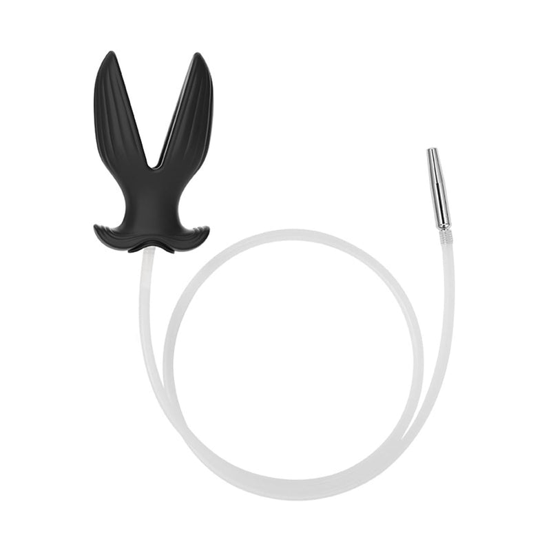 Hollow Silicone Open Anal Butt Plug Threaded Urethral Penis Plug Male Masturbation Transparent Enema Anal Plug Adult Sex Toy