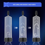 Manual Penis Pump - Penis Enlargement Pump With Clear Cylinder Tube & Precision Scale,8.7 Inch Vacuum Cock Pump With Release Lever, Soft Dick Pump With 3 Sleeves, Penis Extender Training Male Sex Toys