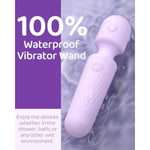 Mini Vibrator Wand for Clitoris Stimulation and Female Pleasure - Cordless, Quiet, Waterproof Adult Sex Toy