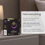 Elite – 36 Count – Ultra-Thin, Lubricated Latex-Free Condoms & Extra Studded Condoms Non-Latex Ultra Thin Natural Feel With Feel Technology 22 Count Box