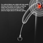 Freely Bendable Stainless Steel Beads Urethral Sounds Plug,Smooth Penis Insert Stimulation Urethral Sounding Toys Catheter Stretching Male Masturbation Rod (Diameters 0.23 Inch)